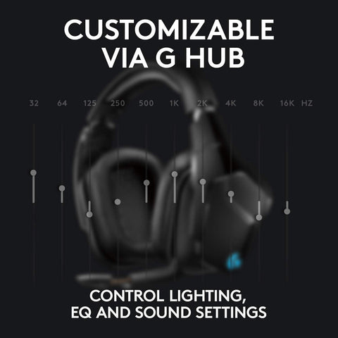 Logitech G935 Wireless DTS:X 7.1 Surround Sound LIGHTSYNC RGB PC Gaming Heads...