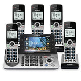 VTech IS8251-5 Business Grade 5-Handset Cordless 5 Handset, Silver/Black