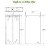 Legrand - OnQ 28 Inch Media Enclosure, 20 Gauge 28 inch, Glossy White