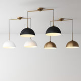 Nathan James Percy Modern 2-Light Pendant Island Light 1, Vintage Brass