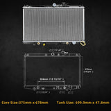 DWVO Radiator Complete Radiator Compatible with 1998-2002 Accord 2.3L ENG F23...