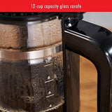 ZWILLING Enfinigy Glass Drip Coffee Maker 12 Cup, Awarded the 12 cup, Black