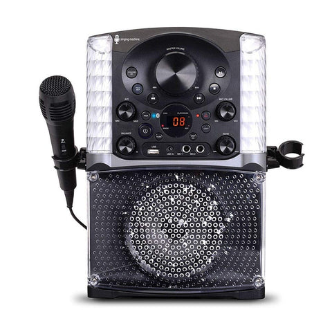 Singing Machine SML625BTBKD Karaoke Machine, Portable Bluetooth CD+G Karaoke ...