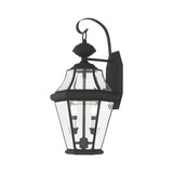 Livex Lighting 2261-04 Outdoor Wall Lantern with Clear Beveled Glass Shades, ...