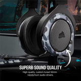 Corsair HS60 Haptic Stereo Gaming Headset with Haptic Bass, Memory Foam Earcu...