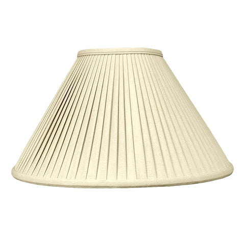 Royal Designs BS-727-16LNTP Coolie Empire Side Pleat Basic Lamp Shade, Linen/...