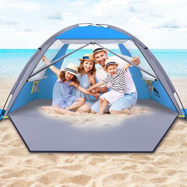 Happy Travel Beach Tent, UPF 50+ UV Protection Sun Shade Shelter for 3/4/5/6/...