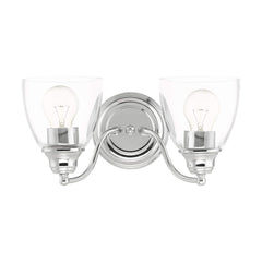 Livex Lighting 15132-05 Montgomery 2 Light Vanity Sconce, Polished Chrome, 13...