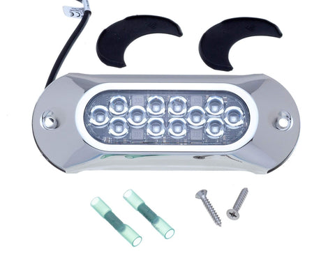 Attwood 65UW12B-7 Lightarmor Ultra-Bright 12-LED 1,650 Lumen Underwater Light...