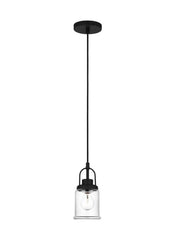 Generation Lighting 6544701-112 Anders Pendant, 1-Light 60 Watts, Midnight Bl...