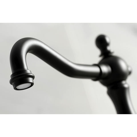 Kingston Brass KS1970AX Heritage Widespread Bathroom Faucet, Matte Black,8 x ...