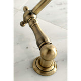 Kingston Brass KS1023AX Wall Mount Tub Filler, Antique Brass