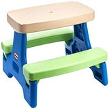 Little Tikes Easy Store Jr. Kid Picnic Play Table, Standard, Blue,green