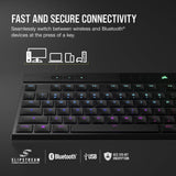 Corsair K100 AIR Wireless RGB Mechanical Gaming Keyboard - Ultra-Thin, Sub-1m...