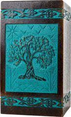 INTAJ Cremation Urn for Human Ashes - Wooden Urn Box for Ashes Handcrafted - ...