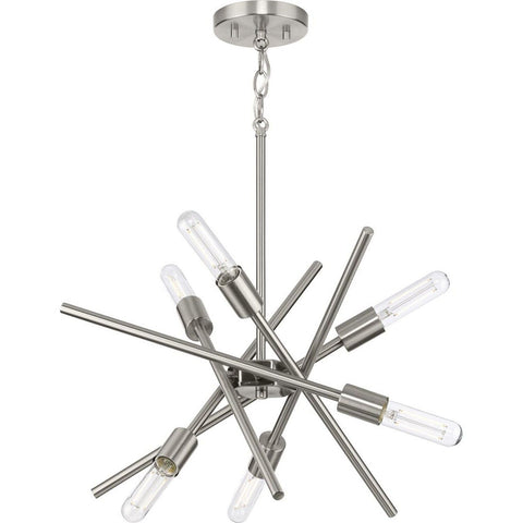 Progress Lighting P400108-009 Astra Chandeliers, Brushed Nickel