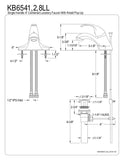 Kingston Brass KB6542LL Legacy Single-Handle 4-Inch Centerset Bathroom Faucet...