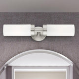 Livex Lighting 15072-91 Aero Collection ADA 2-Light Bathroom Vanity Light wit...