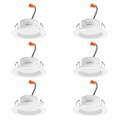 Juno RB4S SWW5 MW CP6 M6 RetroBasics Retrofit LED Downlight, Switchable, Matt...