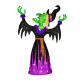 National Tree Company Pre Lit Lawn Decoration, Black, Cackling Green Witch, L...