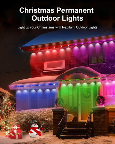 Permanent Outdoor Lights 130ft, Smart RGB LED Eaves Lights with 54 Scene Mode...