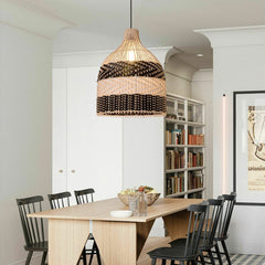 Rattan Pendant Light for Kitchen Island,Ceiling Lighting Fixtures Hanging Lam...