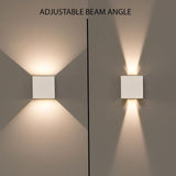 Modern Wall Sconce LED Waterproof Wall Lamp Aluminum with Adjustable Beam 10-...