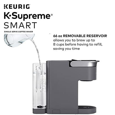 Keurig K-Supreme SMART Coffee Maker, MultiStream SMART, Gray