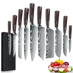 Dfito Knife Set, 10 Pieces Kitchen Knives for Professional Chefs, 3.5-8 Inch ...