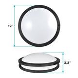 LUXRITE 12 Inch LED Flush Mount Ceiling Light, 5 Color Selectable 2700K | 300...