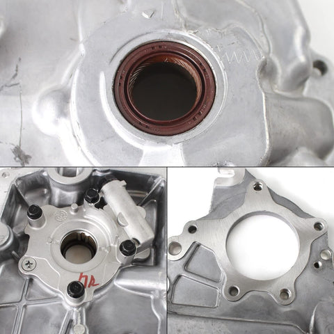 Timing Chain Oil Pump Cover OE 21350-2B701 Compatible with Accent Sonata Velo...