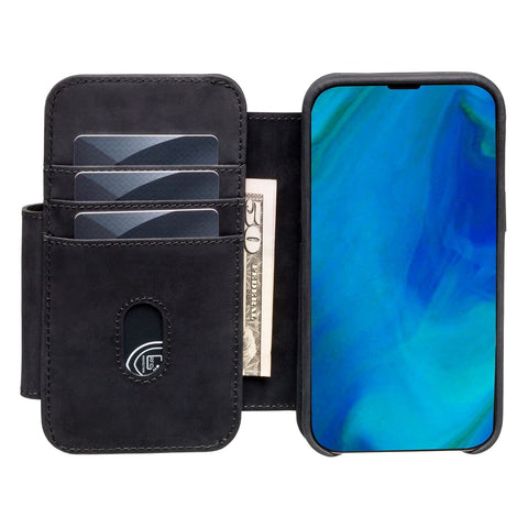Classic V5 Leather Wallet Case with Detachable Magnetic Phone Case Compatible...