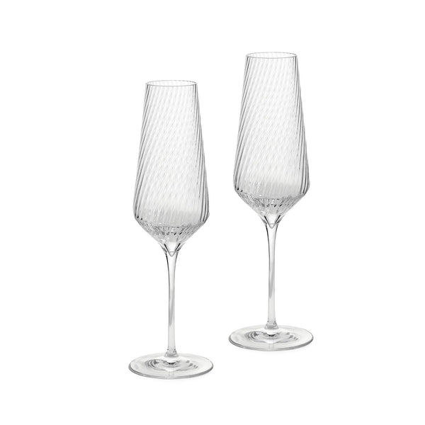 Vera Wang Swirl Flute, Set of 2