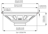 Goldwood Sound GW-1538/PA Pro 15" Woofer 30oz Magnet 270 Watts Replacement Sp...
