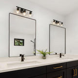 Bathroom Light Fixtures, 3 Light Black Vanity Lights Modern Farmhouse Bathroo...