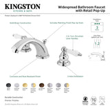 Kingston Brass KB978B Victorian Widespread Bathroom Faucet, 8-Inch Adjustable...