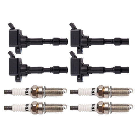 TRQ Ignition Kit Ignition Coil Spark Plugs Compatible with 2015-2018 Hyundai ...