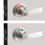 Bathroom Privacy Lever Lock with Large Indicator for Men Women Restroom Inuse...