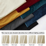 RYB Home Light Beige Velvet Curtains 96 inches Long - Super Soft Bedroom Wind...