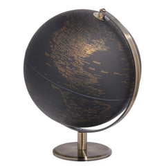 Torre & Tagus Black and Gold Globe for Adults - 8" Rotating Earth Globe Decor...