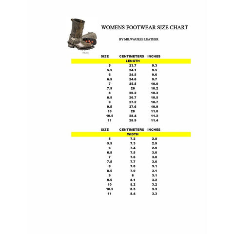 Milwaukee Leather MBL9361 Women's Distressed Brown 11-inch Classic Harness Sq...