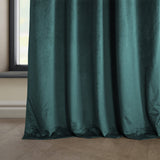 HPD Half Price Drapes Heritage Plush Velvet Curtains 84 Inches Long Room Dark...