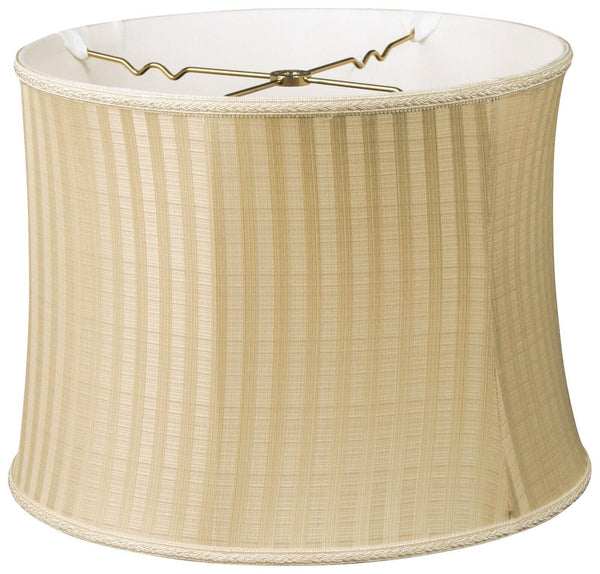 Royal Designs Bell Drum Designer Lamp Shade, Two Tone Stripe, 12 x 13 x 10