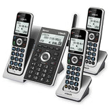 VTech VS306-3 DECT 6.0 3 Handsets Cordless Home Phone 3 Handset, Silver/Black