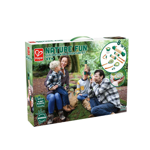 Hape 8 in 1 Nature Fun Kids Bamboo Explorer Kit for Ages 4 Years & Up with Wo...