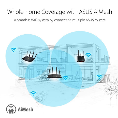 ASUS AX3000 WiFi 6 Router (RT-AX57) - Dual Band Gigabit Wireless Internet Rou...