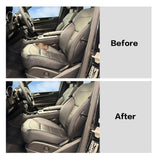 Priprilod Black Leather Driver Side Bottom Replacement Seat Cover Compatible ...