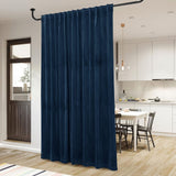 StangH Navy Blue Velvet Curtains - Blackout Thermal Insulated Backdrop Curtai...