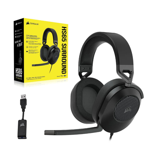 CORSAIR HS65 SURROUND Multiplatform Wired Gaming Headset &#8211; Dolby Atmos &#8