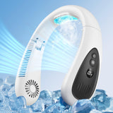 Neck Air Conditioner, 5000mAh Portable Neck Fan with Semiconductor Cooling Ai...